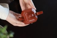 《福臨八方》宜興紫砂壺八方工藝美術師手工朱泥泡茶壺具