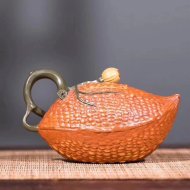 《金鈴子》宜興紫砂壺段泥高級工藝美術師手工茶壺茶具