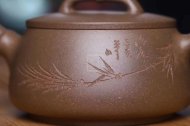 《竹節石瓢》宜興紫砂壺茶壺石瓢茶具全手工段泥
