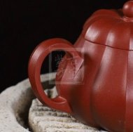 《小菱花》宜興紫砂壺茶具泡茶壺工藝美術師手工朱泥菱花