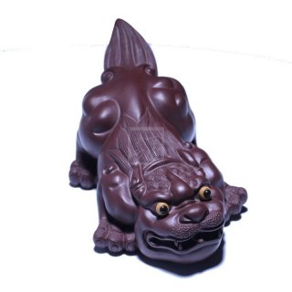 《覓財(cái)貔貅》宜興紫砂壺茶壺茶具純手工紫泥 《覓財(cái)貔貅》宜興紫砂壺茶壺茶具純手工紫泥