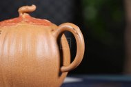 《銀杏壺》宜興紫砂茶壺高級工藝美術師段泥（配紅泥）創新壺