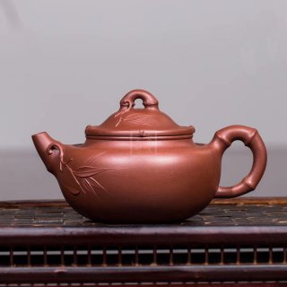 《佛肚竹》宜興紫砂壺茶壺工藝美術師手工清水泥 《佛肚竹》宜興紫砂壺茶壺工藝美術師手工清水泥