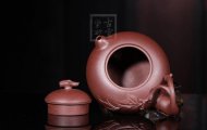 《福祿一生》宜興紫砂壺手工工藝美術師紫泥壺茶壺創新壺茶具