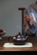 《長(zhǎng)樂》紫砂壺中國(guó)工藝美術(shù)大師全手工純制壺黑泥