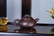 《竹節石瓢》宜興紫砂壺石瓢高級工藝美術師手工紅砂紫泥茶壺茶具