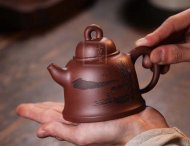 《古鐘》宜興紫砂壺工藝美術師純手工鐘形泡茶壺底槽青茶具