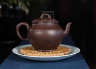 《秋韻》宜興紫砂壺助理工藝美術師手工茶壺紫泥創新壺